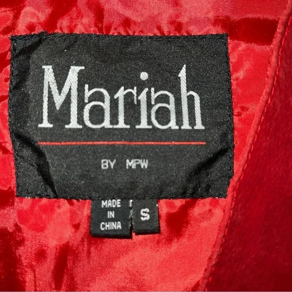 Vintage red 100% leather vest size small - Picture 5 of 8